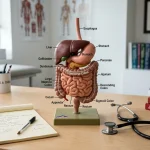Gastrointestinal tract anatomy and clinical safety considerations of ivermectin (AI Generated Image)