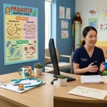 Pediatric clinical consultation regarding pinworm anthelmintic treatment (AI Generated Image)