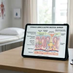 Medical visualization of gastric mucosal lining and gastritis clinical assessment (AI Generated Image)