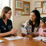 Ivermectin for Pin Worms: Pediatric Dosing, Efficacy & Evidence | Ivermectin.cat 3 Pediatric consultation regarding pinworm symptoms and antiparasitic medication (AI Generated Image)