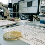 Microscopic clinical examination of nematode parasites and anthelmintic medications (AI Generated Image)