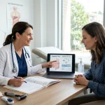 Can Ivermectin Help With Stomach Issues? Parasite Evidence & Limits | Ivermectin.cat 3 Gastroenterologist consulting patient on digestive health and parasite diagnostic tests (AI Generated Image)